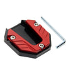Motorcycle Bikes - Red Kickstand Extender Foot Stand Pad