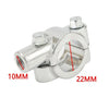 Yamaha Honda Suzuki Kawasaki 10mm Silver Handlebar Mirror Mount Clamp