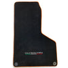 Lamborghini Huracan Coupe Orange Rounds Black Tailored Carpet Floor Mats