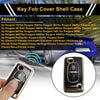 Peugeot 107 Black Gold Tone TPU Silicone Key Case (2005-2014)