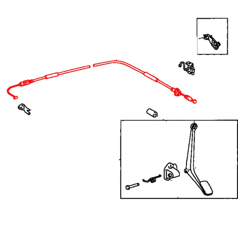 Toyota Tercel Soluna Sedan 1996-1999 Accelerator Cable