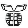 Ford Ranger PX T6 Matte Black Headlight Taillight Lamp Covers (2011-2015)