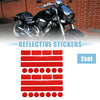 Vehicle Motorcycle Red 2 x Reflective Safety Warning Strip Tape Sticker