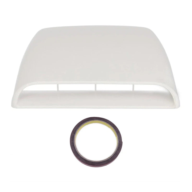 White ABS Universal Car Bonnet Vent Decor Cover Sticker (2023)