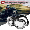 Motorcycle Riding Goggles Transparent Lens Black Frame Cycling Sunglasses