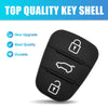 Replacement () Hyundai 3 Button Key Fob Shell Case Rubber