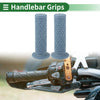Motorcycle 25mm Hand Grips Cover Handlebar Cover TPU Gray Blue