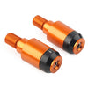 Yamaha XSR900 Orange CNC Handlebar Grips & Plug Ends (2016-2023)