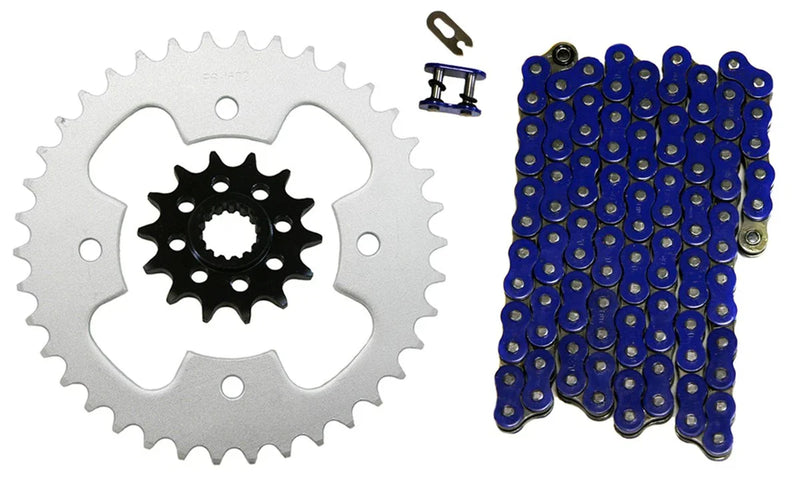 Polaris Outlaw 525S Blue 520x98 Drive Chain & 14/38 Sprockets (2008–2010)