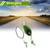 M8/M10 Motorcycle Rear View Mirrors Polygonal Shape Black Green Aluminum Alloy