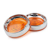 Harley Touring Road King Turn Signal Bezels Yellow Lens Covers (2009-2023)