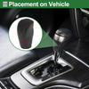 Volvo S80 (2007-2012) Black Red Faux Leather Car Gear Shift Knob Cover 1 Pc
