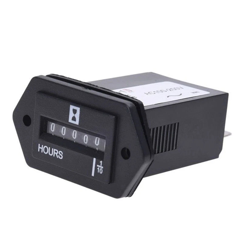 Engine Replacement Gauge Hour Meter Black Mechanical Accessories