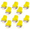 Car 10 x Yellow T5 B8.5D 5050SMD LED Dashboard Light Bulbs