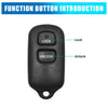 Toyota Camry Corolla Sienna Solara Car Key Shell Case 3-Button