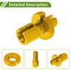 Motorcycle 4 x M10 Aluminum Clutch Brake Cable Adjuster Screw Gold Tone