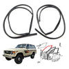 Toyota Land Cruiser Wagon BJ61 FJ60 HJ60 1980-1990 Front Door Glass Run Channel Set