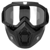 Motorcycle Clear Tactical Full Face Paintball Airsoft Mask Goggle