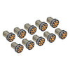 Car 10Pcs 12V LED 1156 DRL Turn Signal Tail Light Bulbs