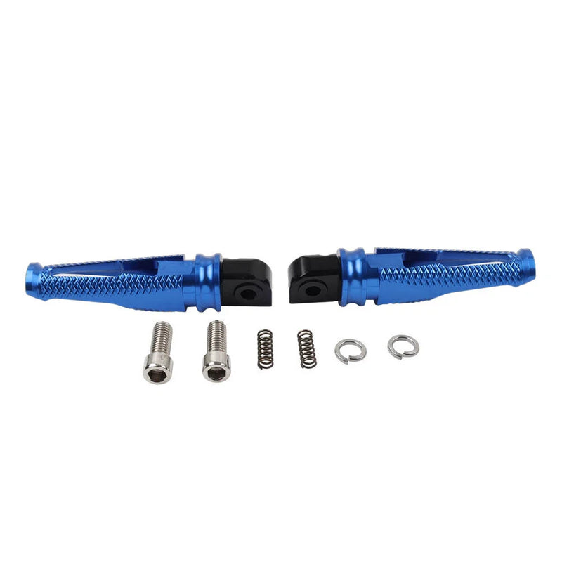 Yamaha YZF R1 R6 R1M R1S Blue Rear Passenger Foot Pegs