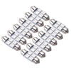 12 x 31mm Festoon 4 SMD 5050 LED Dome Map License Plate Bulbs