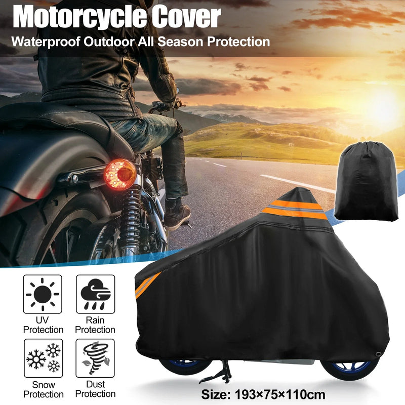 Honda PCX 125 150 (Fits 76") Black Waterproof Motorcycle Cover