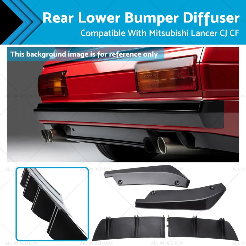 Mitsubishi Lancer CJ CF Sedan Bumper Rear Diffuser (2010)