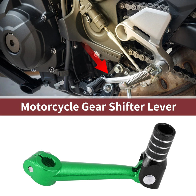Bosuer M5 Green Black Silver Tone Folding Shifter Lever