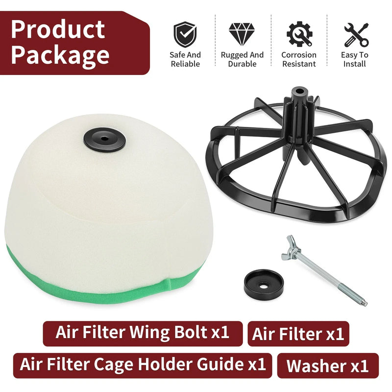 Suzuki RM125 RM250 Air Filter Cage Holder Guide & Bolt (2001–2008)