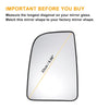 Mercedes Sprinter Left Upper White Mirror Glass w/ Back Heated (2018-2023)