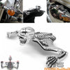 Harley Road King 7'' Chrome Headlight Visor Skull Ornament
