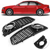 Audi A4 Front Bumper Fog Light Grille Chrome Cover (2009-2012)