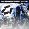 Harley Motorcycle Engine Foot Pegs / 1 Pair / Short Angled Mount Pedal