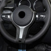 BMW F20 F22 F30 F32 F10 F15 1x Black Leather Steering Wheel Cover Trim (2011-2020)