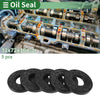 Oil Seal Rotary Shaft Seal NBR Rubber 32x72x10mm Black 5 Pcs