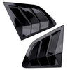 Nissan Qashqai J11 Black Rear Window Shutter Louver Scoop Covers