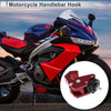Square Aluminum Alloy Motorcycle Hanging Hook / 1 Set / Red 63mm Length