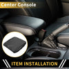 Dodge Ram Microfiber Leather Middle Carbon Fiber Black Armrest Cover