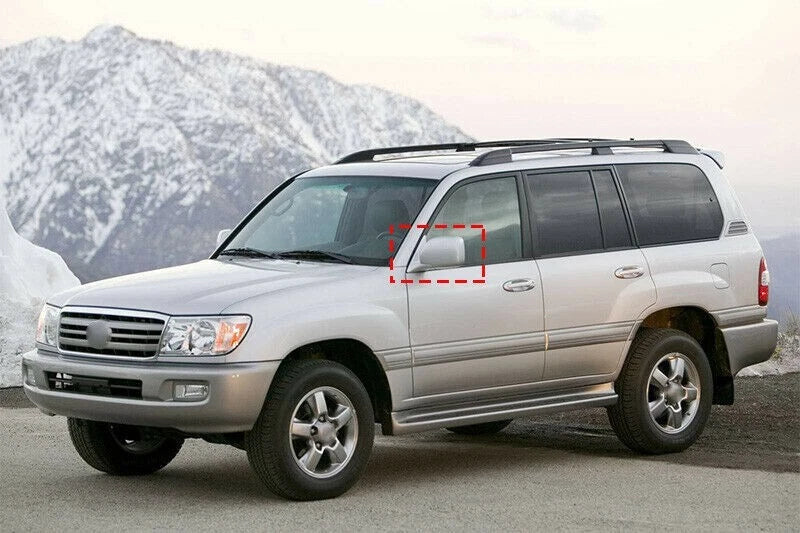 Toyota Land Cruiser 1998-2007 Chrome Rearview Mirror Light Cover Trim