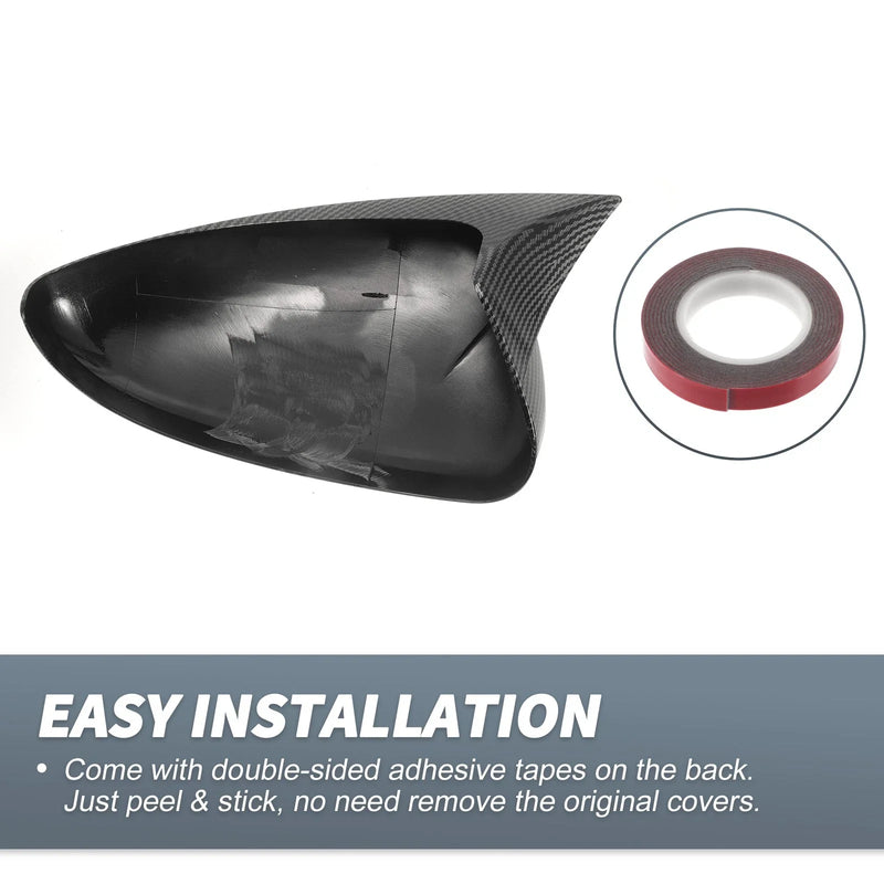 Chevrolet Cruze Rearview Mirror Cover Overlay Black Carbon Fiber (2011-2016)