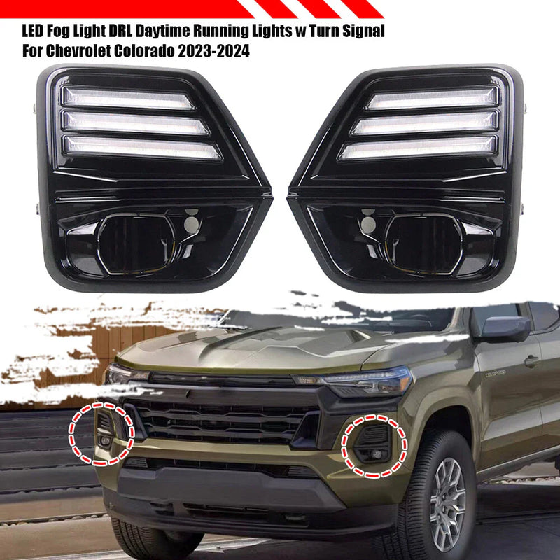 Chevrolet Colorado LED Fog Lamp with Turn Signal Daytime Light (2023–2024)