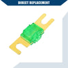 Car Motorcycle Boat Gold Tone Green 5 x 30A Mini ANL Fuses