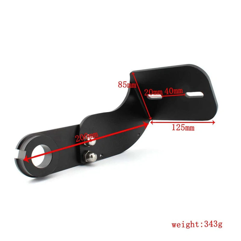 Harley Softail Breakout Black Rear Mount License Plate Bracket (2018-2022)