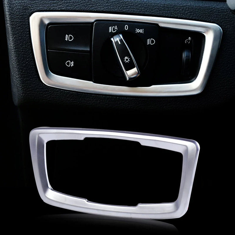 BMW X1 Chrome Headlight Switch Bezel Cover Trim (2016-2023)