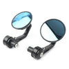 Dirt Bike Bobber Cafe Motorcycle 7/8" Handle Bar End Rearview Side Mirrors
