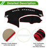 Mazda Axela 2009-2013 Sun Protector Black Red Dash Cover Mat