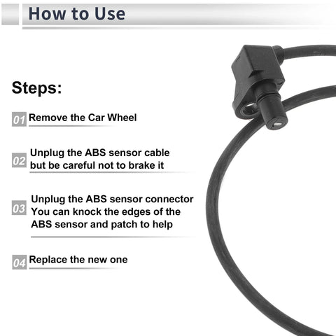Chevrolet Blazer Front Left/Right ABS Wheel Speed Sensor (1998 - 2005)