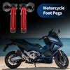 Honda, Suzuki, Kawasaki - 1 Pair Universal Motorcycle Rear Foot Pegs