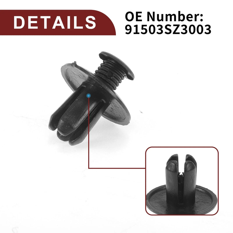 Honda CR-V (1997-2020) & CR-Z 100 x Front Fender Skirt Clips (2011-2016)