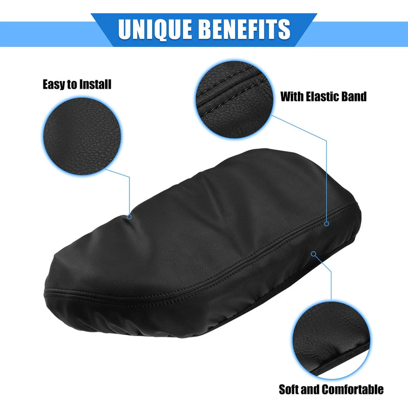 Toyota Camry (2018-2022) Black Faux Leather Driver Center Console Pad